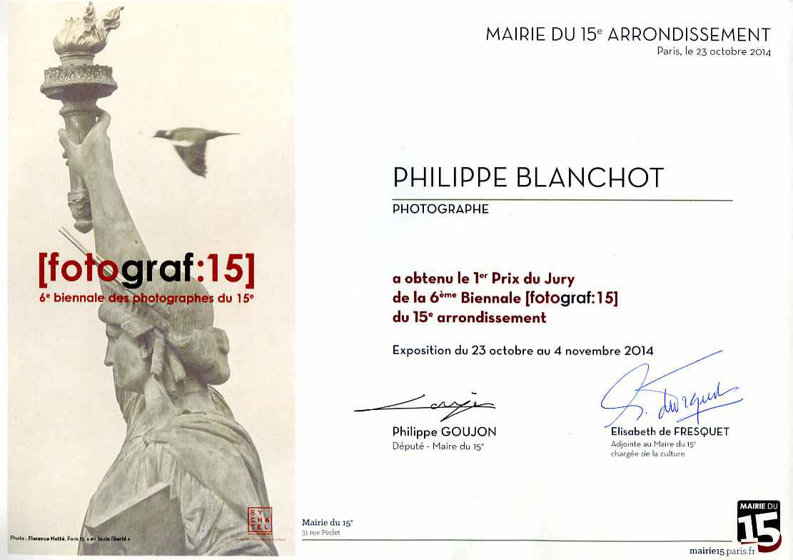 1er prix photo Paris 15